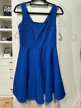 Lulu's Home Before Daylight Cobalt Blue Dress